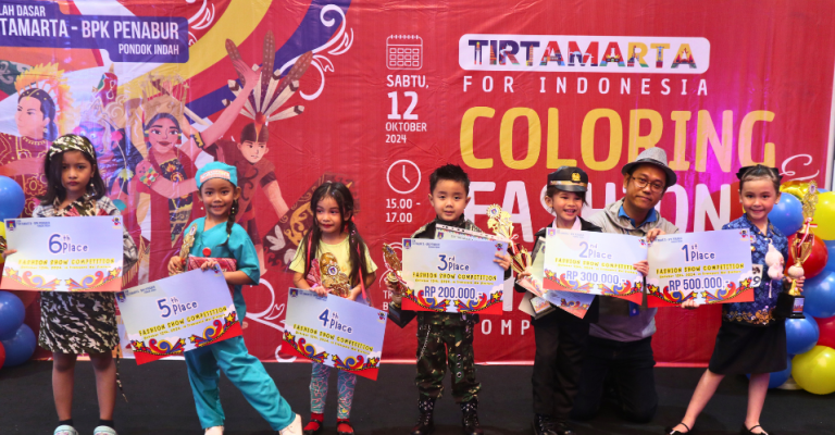 Coloring & Fashion Show Competition. TIRTAMARTA FOR INDONESIA TK SD SMP SMA PK2T ACTS BINA IMAN SEKOLAH holistic TIRTAMARTA BPK PENABUR KRISTEN JAKARTA SELATAN DEPOK PONDOK INDAH CINERE PENERIMAAN SISWA BARU PESERTA DIDIK 2025 2026 PSB PPDB PENDAFTARAN PENDIDIKAN KARAKTER teknologi bukan batasan