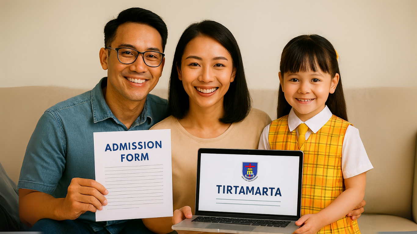 Early Bird TIRTAMARTA PENABUR: Daftar Lebih Cepat, Nikmati Potongan Biaya dan Keuntungan Maksimal 2 TK SD SMP SMA PK2T ACTS BINA IMAN SEKOLAH holistic TIRTAMARTA BPK PENABUR KRISTEN JAKARTA SELATAN DEPOK PONDOK INDAH CINERE PENERIMAAN SISWA BARU PESERTA DIDIK 2025 2026 PSB PPDB PENDAFTARAN PENDIDIKAN KARAKTER teknologi bukan batasan Aku cuma ingin anakku tumbuh jadi dirinya sendiri, dengan penuh percaya diri. Bersinar lewat kreativitas dimulai dari sini