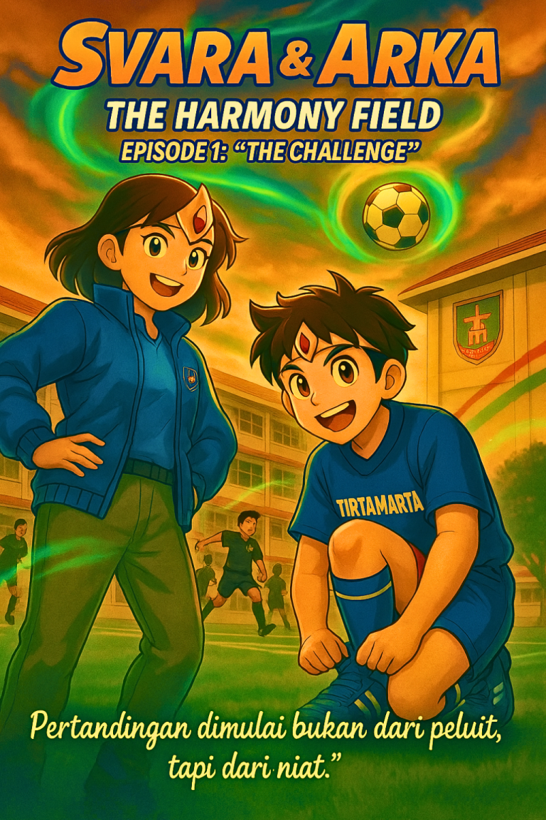 Toddler TK SD SMP SMA PK2T ACTS BINA IMAN SEKOLAH holistic TIRTAMARTA BPK PENABUR KRISTEN JAKARTA SELATAN DEPOK PONDOK INDAH CINERE PENERIMAAN SISWA BARU PESERTA DIDIK 2025 2026 PSB PPDB PENDAFTARAN PENDIDIKAN KARAKTER teknologi bukan batasan GROW BEYOND GREATNESS HOODIE GRATIS SVARA & ARKA — The Harmony Field EPISODE 1: “The Challenge” KOMIK WEB SUPERHERO SEKOLAH TIRTAMARTA PENABUR SVARA & ARKA — The Harmony Field. EPISODE 1_ “The Challenge”