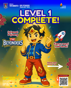 LEVEL 1 ARKA QUEST COMPLETE! . Selamat untuk semua Pejuang The Beyonders yang sudah menyelesaikan Tantangan 1 dengan semangat luar biasa! dan berhak mendapatkan hadiah Toddler TK SD SMP SMA PK2T ACTS BINA IMAN SEKOLAH holistic TIRTAMARTA BPK PENABUR KRISTEN JAKARTA SELATAN DEPOK PONDOK INDAH CINERE PENERIMAAN SISWA BARU PESERTA DIDIK 2025 2026 PSB PPDB PENDAFTARAN PENDIDIKAN KARAKTER teknologi bukan batasan GROW BEYOND GREATNESS HOODIE GRATIS