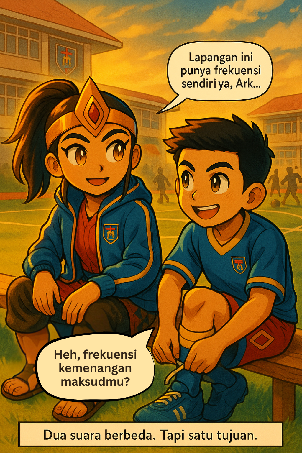 Toddler TK SD SMP SMA PK2T ACTS BINA IMAN SEKOLAH holistic TIRTAMARTA BPK PENABUR KRISTEN JAKARTA SELATAN DEPOK PONDOK INDAH CINERE PENERIMAAN SISWA BARU PESERTA DIDIK 2025 2026 PSB PPDB PENDAFTARAN PENDIDIKAN KARAKTER teknologi bukan batasan GROW BEYOND GREATNESS HOODIE GRATIS SVARA & ARKA — The Harmony Field EPISODE 1: “The Challenge” KOMIK WEB SUPERHERO SEKOLAH TIRTAMARTA PENABUR SVARA & ARKA — The Harmony Field. EPISODE 1_ “The Challenge”