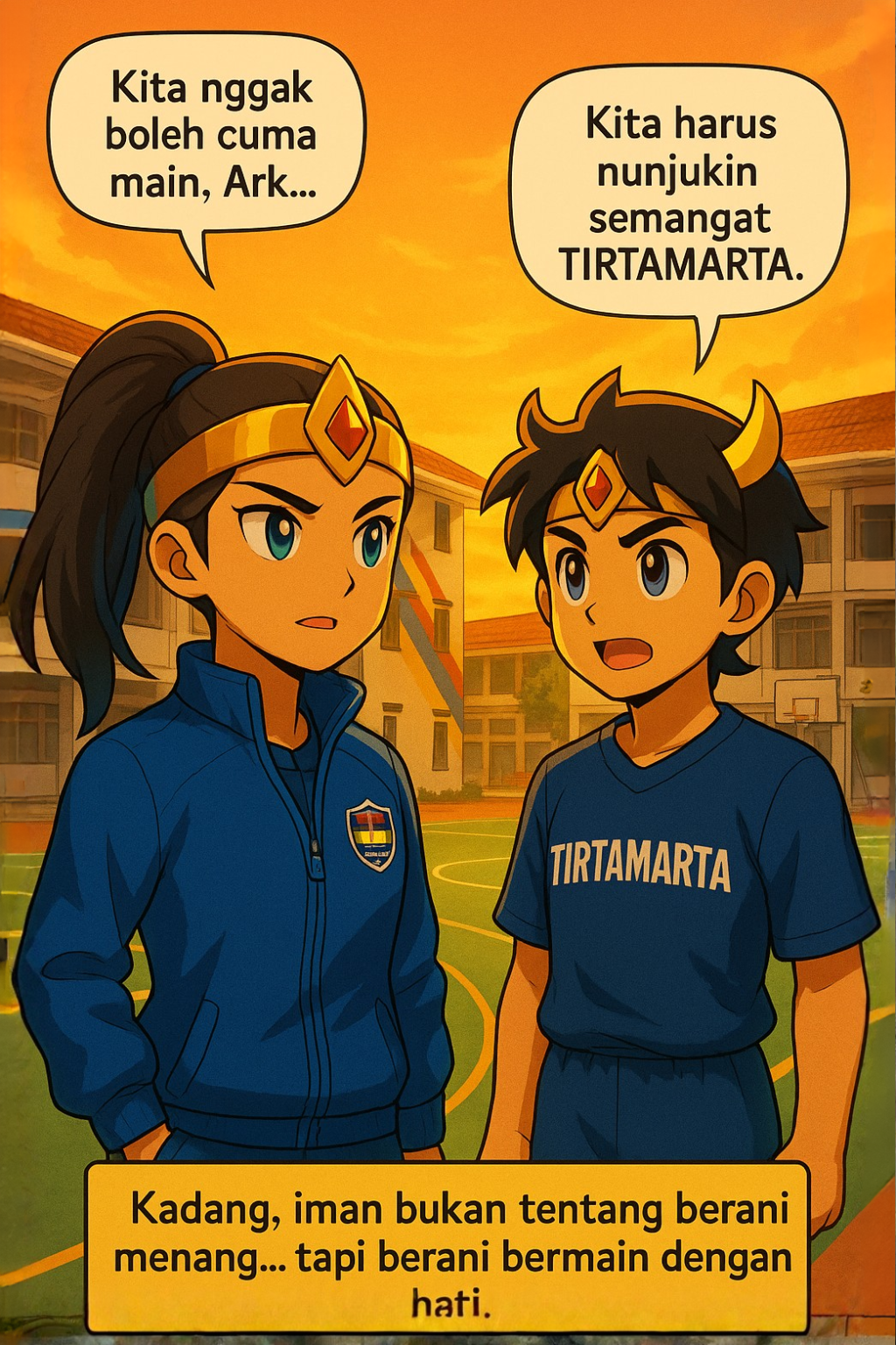 Toddler TK SD SMP SMA PK2T ACTS BINA IMAN SEKOLAH holistic TIRTAMARTA BPK PENABUR KRISTEN JAKARTA SELATAN DEPOK PONDOK INDAH CINERE PENERIMAAN SISWA BARU PESERTA DIDIK 2025 2026 PSB PPDB PENDAFTARAN PENDIDIKAN KARAKTER teknologi bukan batasan GROW BEYOND GREATNESS HOODIE GRATIS SVARA & ARKA — The Harmony Field EPISODE 1: “The Challenge” KOMIK WEB SUPERHERO SEKOLAH TIRTAMARTA PENABUR SVARA & ARKA — The Harmony Field. EPISODE 1_ “The Challenge”