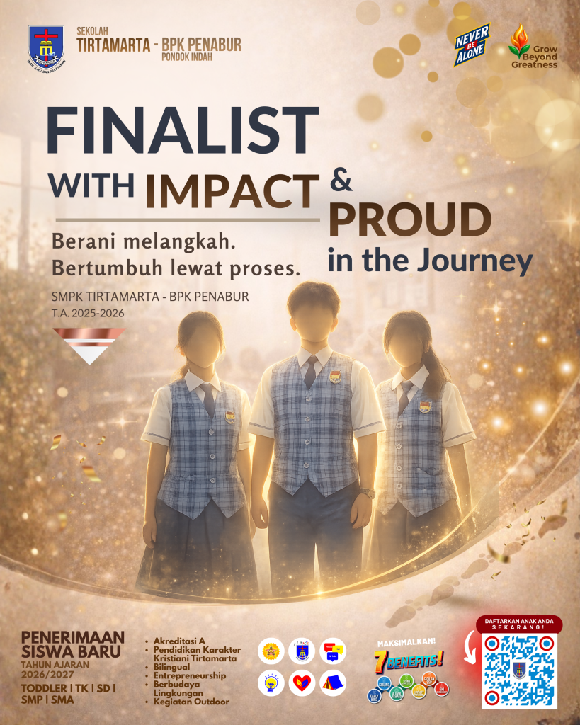 Prestasi yang Bertumbuh: Cara SMPK TIRTAMARTA BPK PENABUR Membina Juara, Proses, dan Karakter Toddler TK SD SMP SMA PK2T ACTS BINA IMAN SEKOLAH holistic TIRTAMARTA BPK PENABUR KRISTEN JAKARTA SELATAN DEPOK PONDOK INDAH CINERE PENERIMAAN SISWA BARU PESERTA DIDIK 2025 2026 PSB PPDB PENDAFTARAN PENDIDIKAN KARAKTER teknologi bukan batasan GROW BEYOND GREATNESS superhero