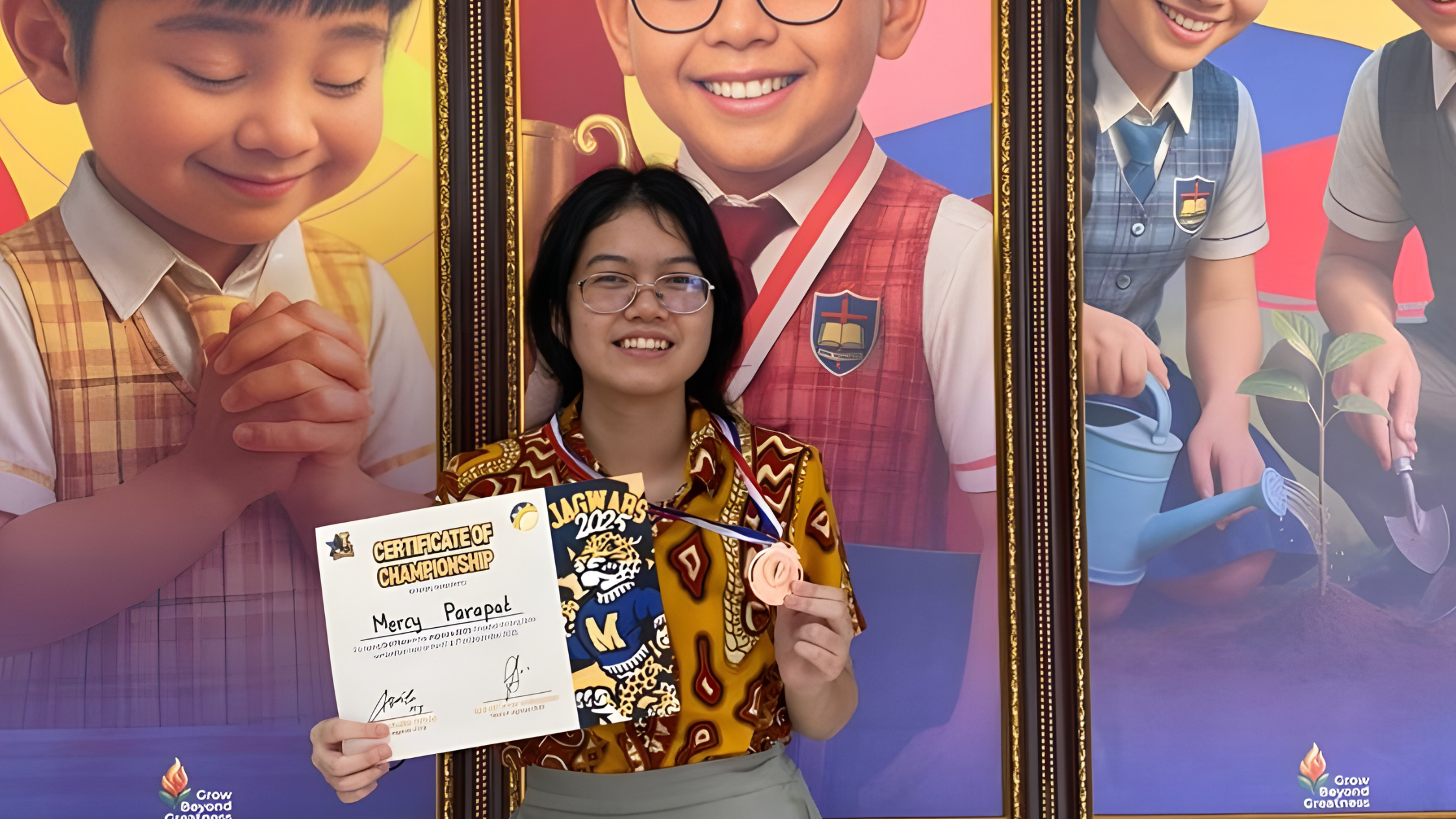 Siswa SMAK TIRTAMARTA BPK PENABUR Pondok Indah, Mercy Lie Vanes Parapat, meraih Juara 3 dalam lomba Creative Writing Mentari Intercultural School Jakarta. Prestasi ini menunjukkan pentingnya kreativitas menulis bagi siswa SMA. Toddler TK SD SMP SMA PK2T ACTS BINA IMAN SEKOLAH holistic TIRTAMARTA BPK PENABUR KRISTEN JAKARTA SELATAN DEPOK PONDOK INDAH CINERE PENERIMAAN SISWA BARU PESERTA DIDIK 2025 2026 PSB PPDB PENDAFTARAN PENDIDIKAN KARAKTER teknologi bukan batasan GROW BEYOND GREATNESS superhero