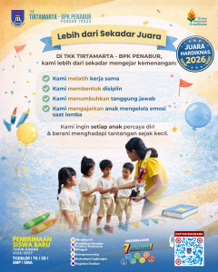 TKK TIRTAMARTA PENABUR Pondok Indah Juara Hardiknas 2026 Toddler TK SD SMP SMA PK2T ACTS BINA IMAN SEKOLAH holistic TIRTAMARTA BPK PENABUR KRISTEN JAKARTA SELATAN DEPOK PONDOK INDAH CINERE PENERIMAAN SISWA BARU PESERTA DIDIK 2025 2026 PSB PPDB PENDAFTARAN PENDIDIKAN KARAKTER teknologi bukan batasan GROW BEYOND GREATNESS superhero