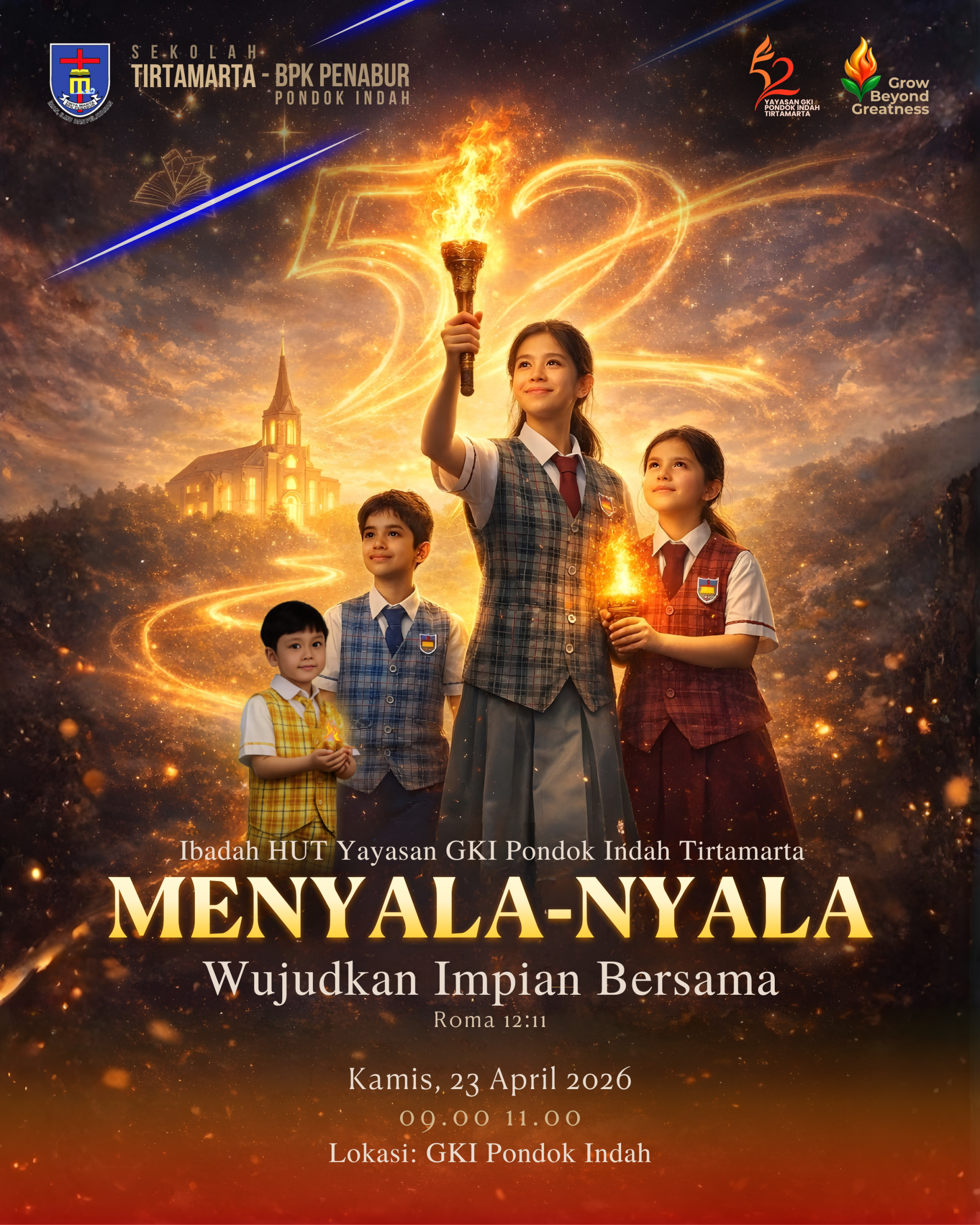 IBADAH HUT KE-52 YAYASAN GKI PONDOK INDAH TIRTAMARTA