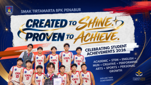 Toddler TK SD SMP SMA SEKOLAH KRISTEN TIRTAMARTA BPK PENABUR JAKARTA DEPOK Setiap Anak Dilihat. Setiap Potensi Ditumbuhkan. Dari TK hingga SMA, setiap anak diterima sejak awal, bertumbuh dalam rasa ingin tahu, menemukan arah di masa remaja, lalu dipersiapkan untuk memimpin dan berdampak.