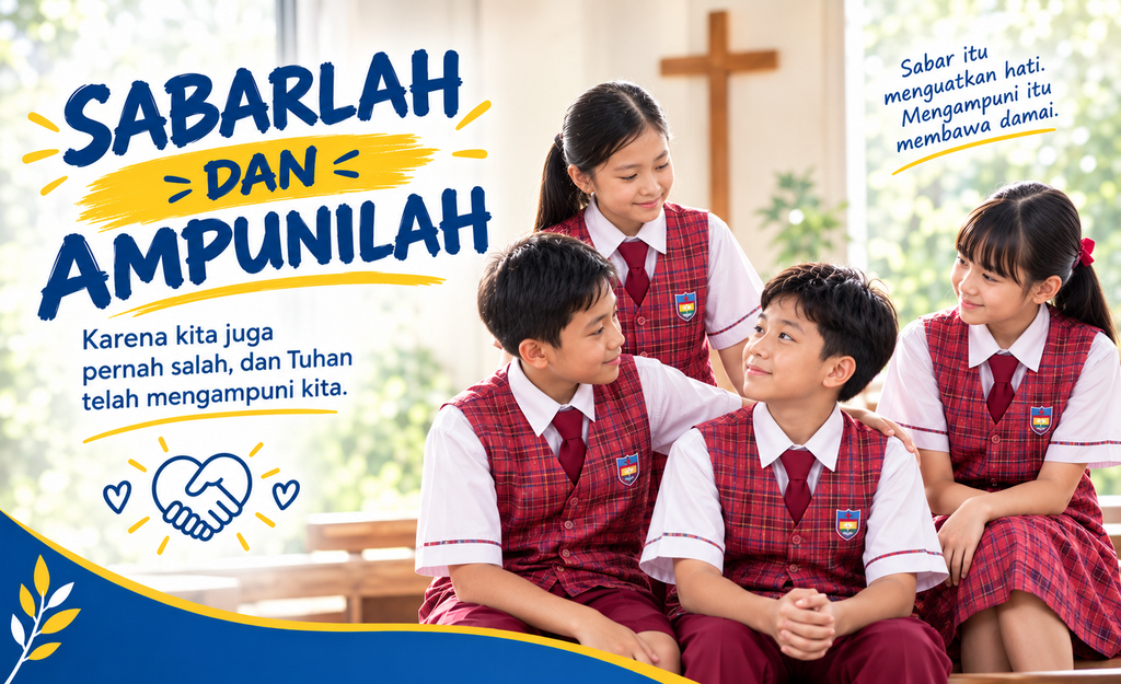 SABARLAH DAN AMPUNILAH 4 Toddler TK SD SMP SMA SEKOLAH KRISTEN TIRTAMARTA BPK PENABUR JAKARTA DEPOK Setiap Anak Dilihat. Setiap Potensi Ditumbuhkan. Dari TK hingga SMA, setiap anak diterima sejak awal, bertumbuh dalam rasa ingin tahu, menemukan arah di masa remaja, lalu dipersiapkan untuk memimpin dan berdampak.