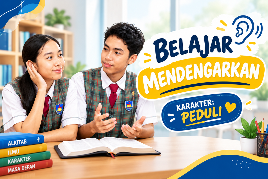 BELAJAR MENDENGARKAN 10 Toddler TK SD SMP SMA SEKOLAH KRISTEN TIRTAMARTA BPK PENABUR JAKARTA DEPOK Setiap Anak Dilihat. Setiap Potensi Ditumbuhkan. Dari TK hingga SMA, setiap anak diterima sejak awal, bertumbuh dalam rasa ingin tahu, menemukan arah di masa remaja, lalu dipersiapkan untuk memimpin dan berdampak. 2027 2028 2026